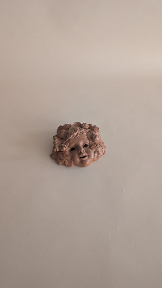 MASQUE MURAL EN TERRE CUITE