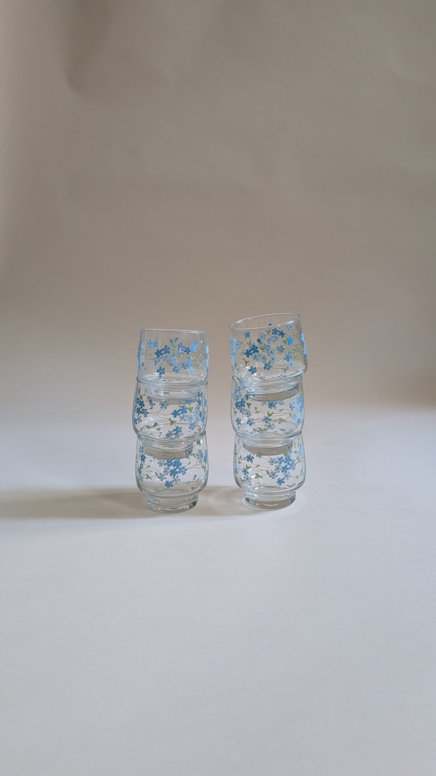 Ensemble de 6 verres Myosotis