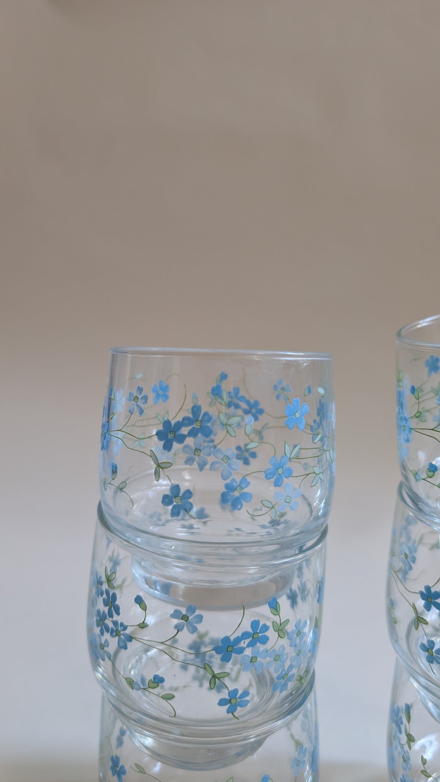 Ensemble de 6 verres Myosotis
