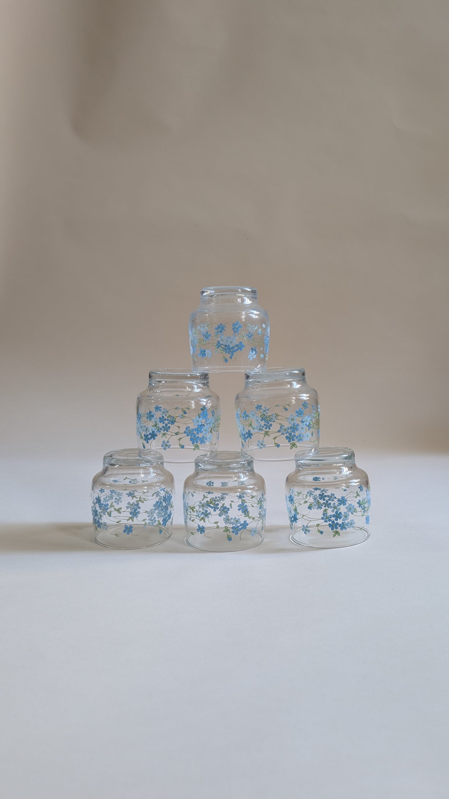 Ensemble de 6 verres Myosotis