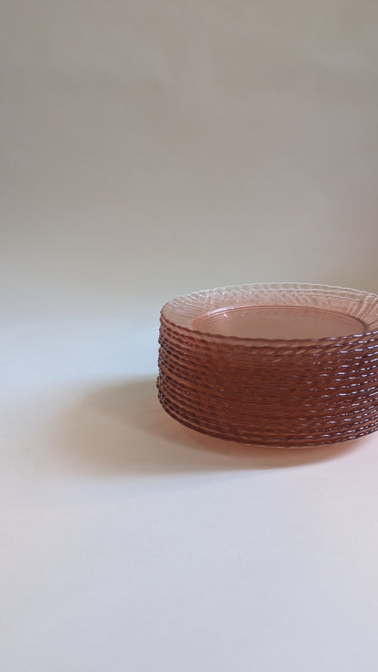 8 assiettes à dessert rosaline