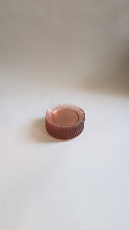 8 assiettes à dessert rosaline