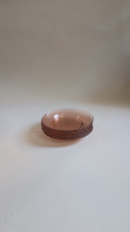 8 assiettes creuses rosaline