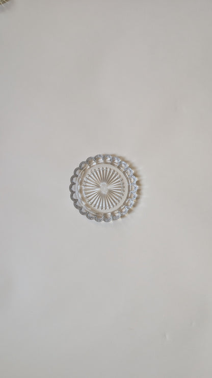 Dessous de bouteille en verre