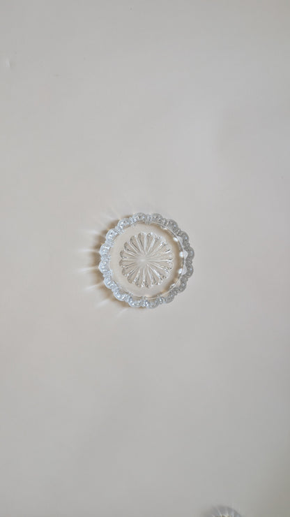 Dessous de bouteille en verre