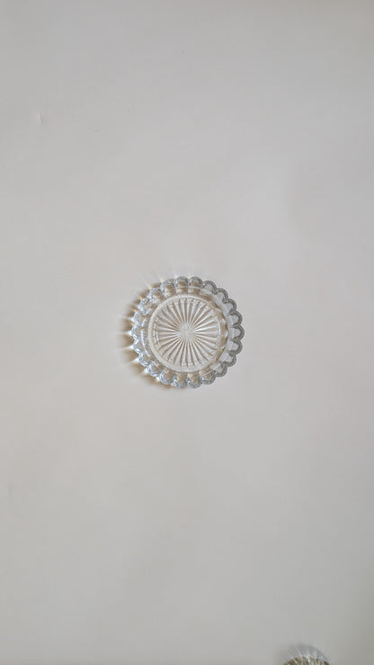 Dessous de bouteille en verre