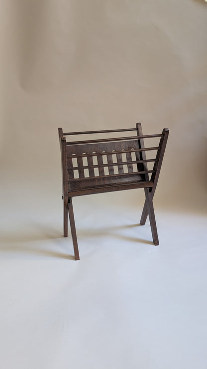 Porte-revues pliant en bois