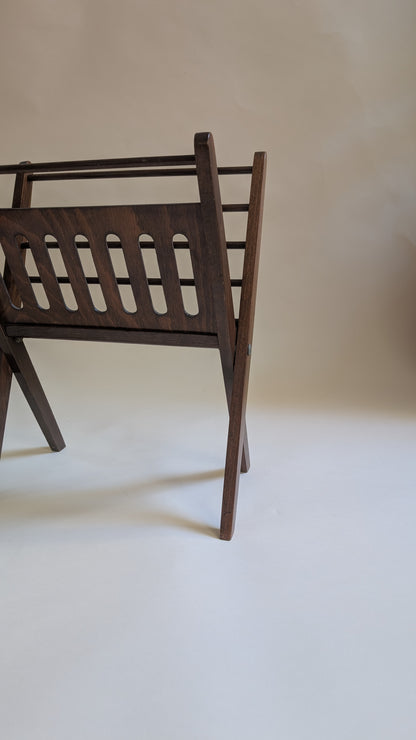 Porte-revues pliant en bois