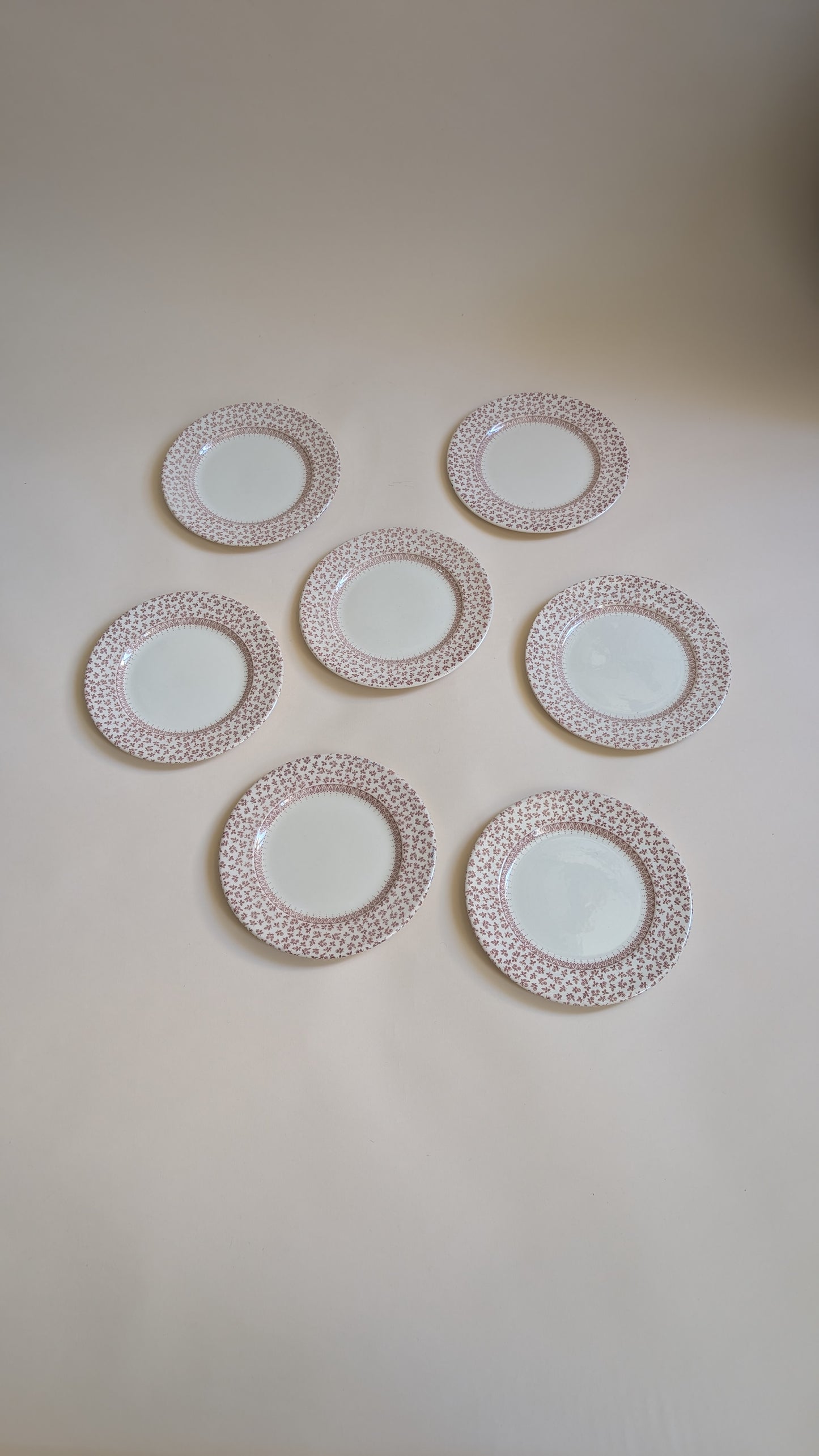 Ensemble de 7 assiettes