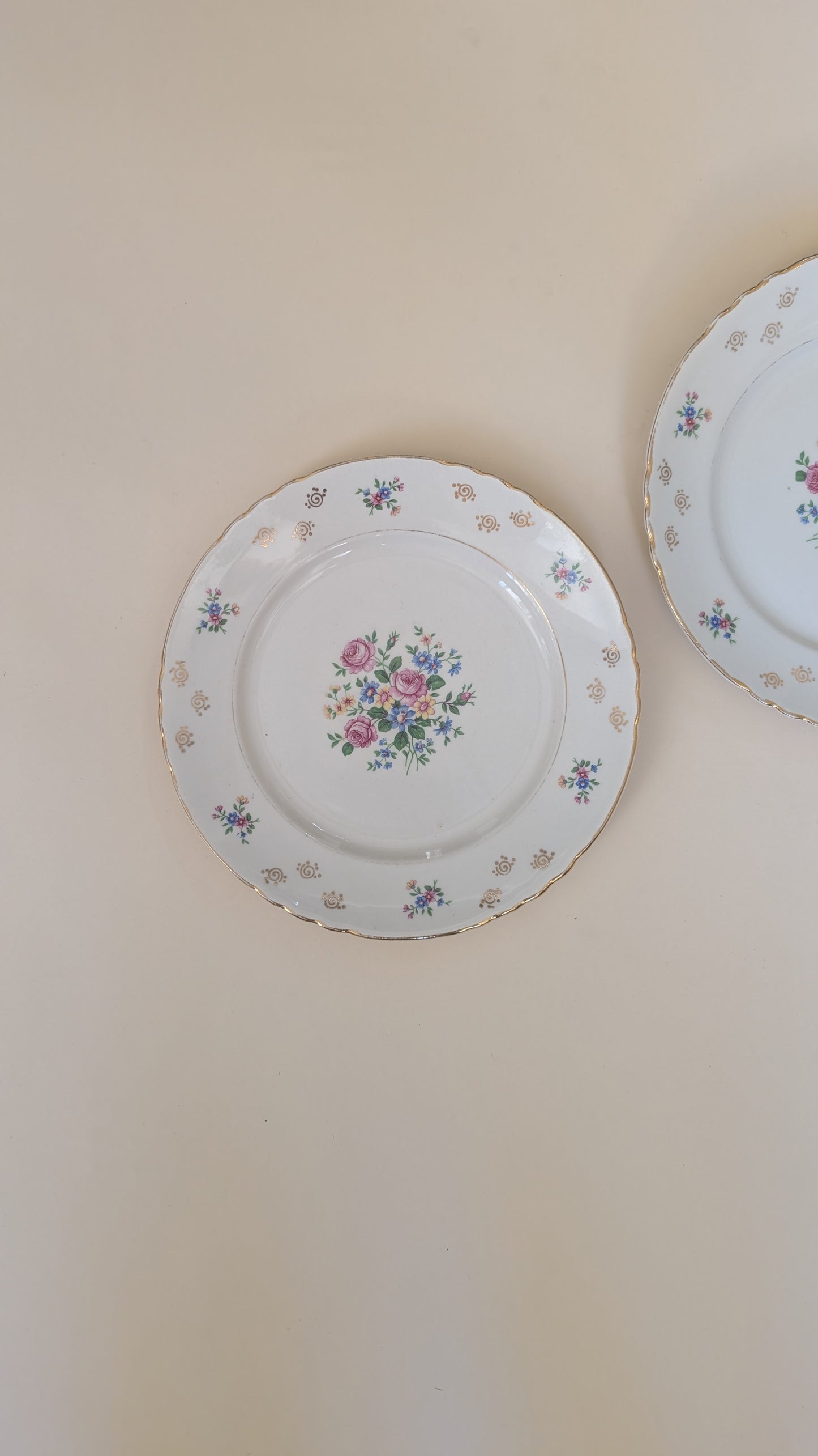 Ensemble de 14 assiettes dépareillées