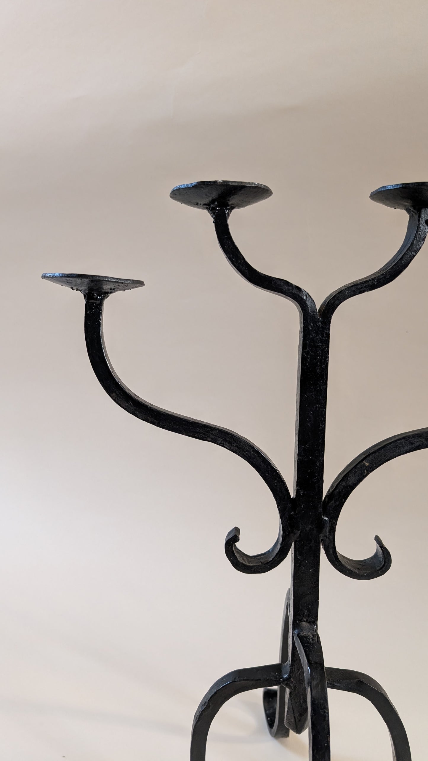 Bougeoir en fer forgé