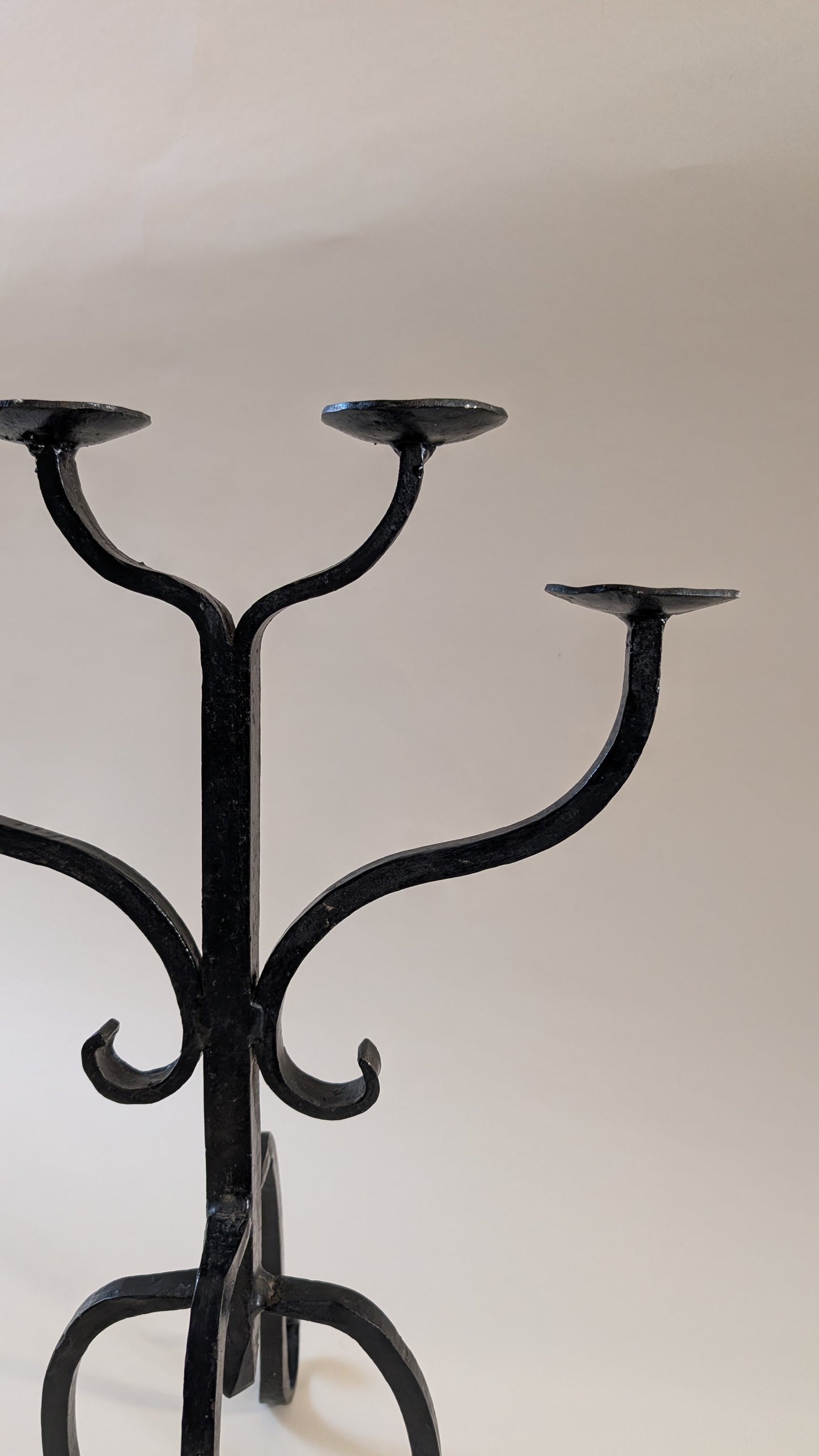 Bougeoir en fer forgé