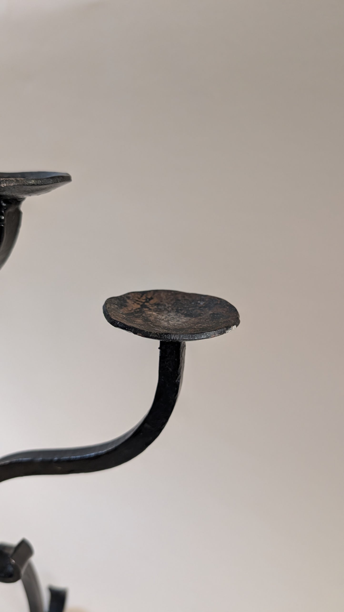 Bougeoir en fer forgé