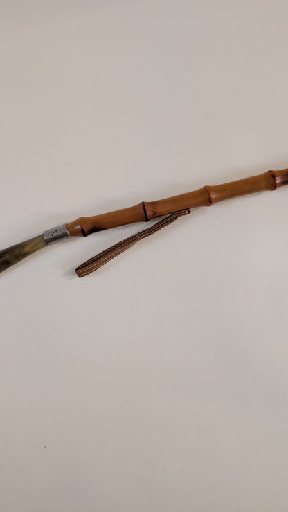 Chausse-pied & gratte-dos 2-en-1, manche en bambou