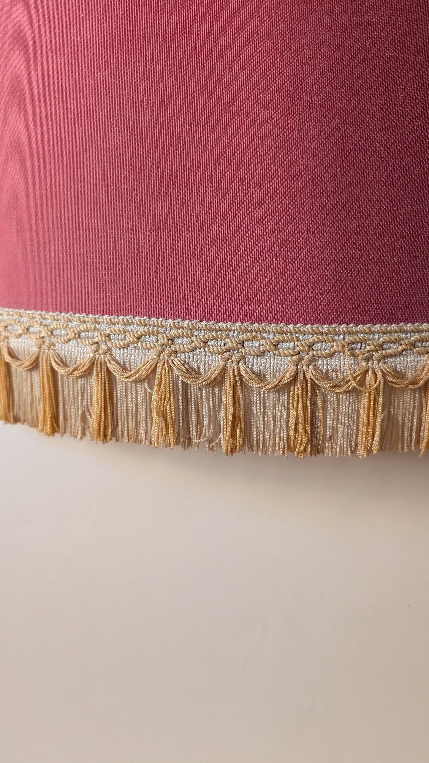 Suspension abat-jour vintage à franges