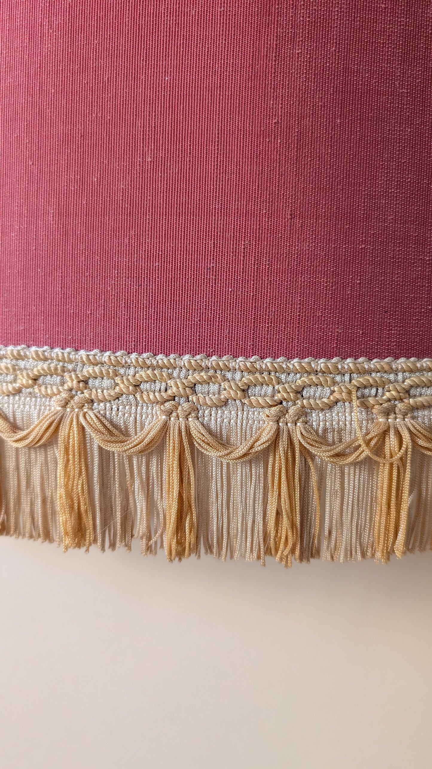 Suspension abat-jour vintage à franges