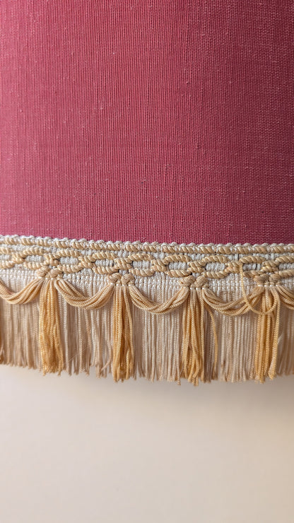 Suspension abat-jour vintage à franges