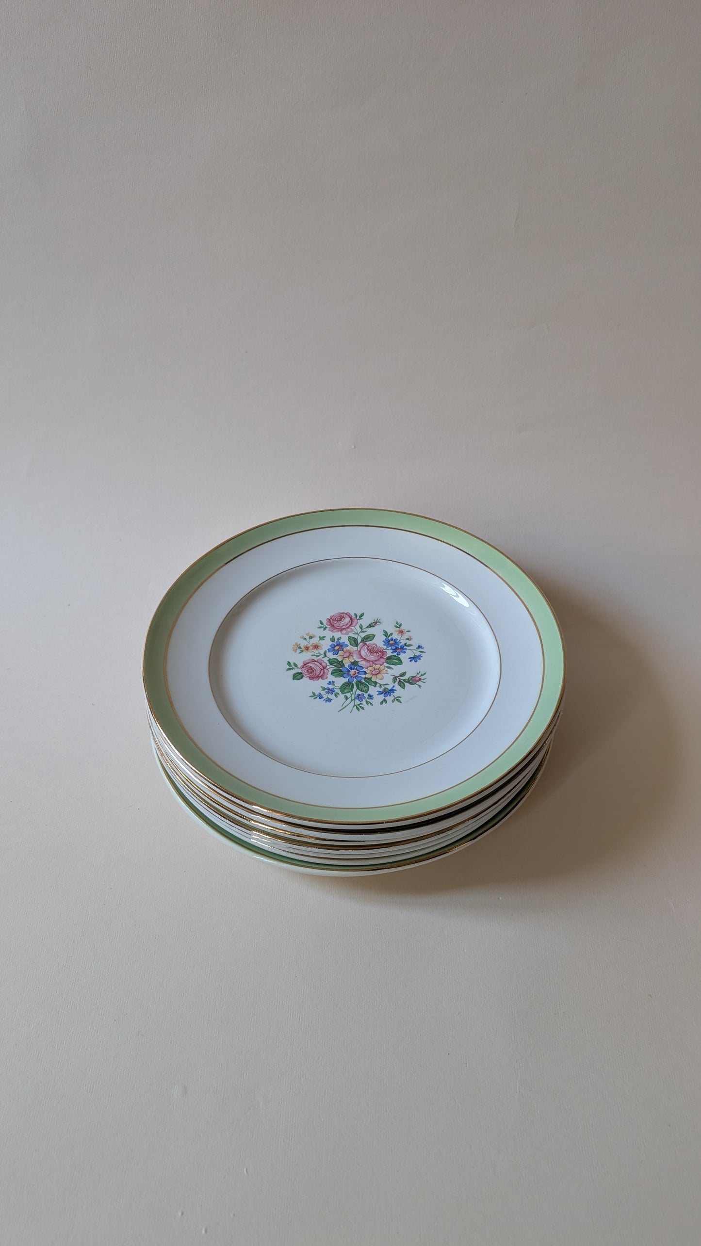 7 ASSIETTES PLATES