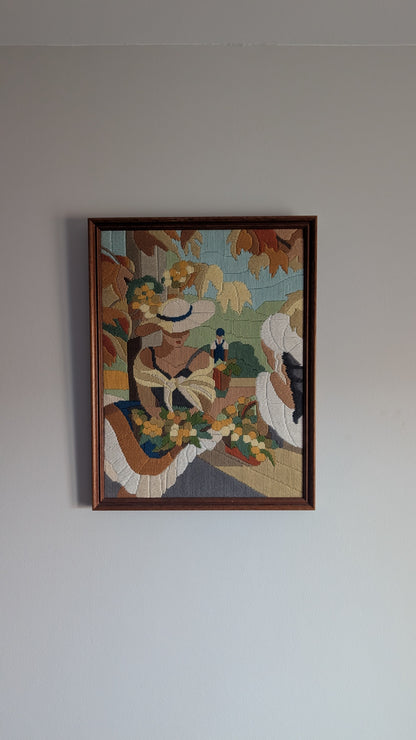 BRODERIE VENDANGES - 49 × 37,5 cm