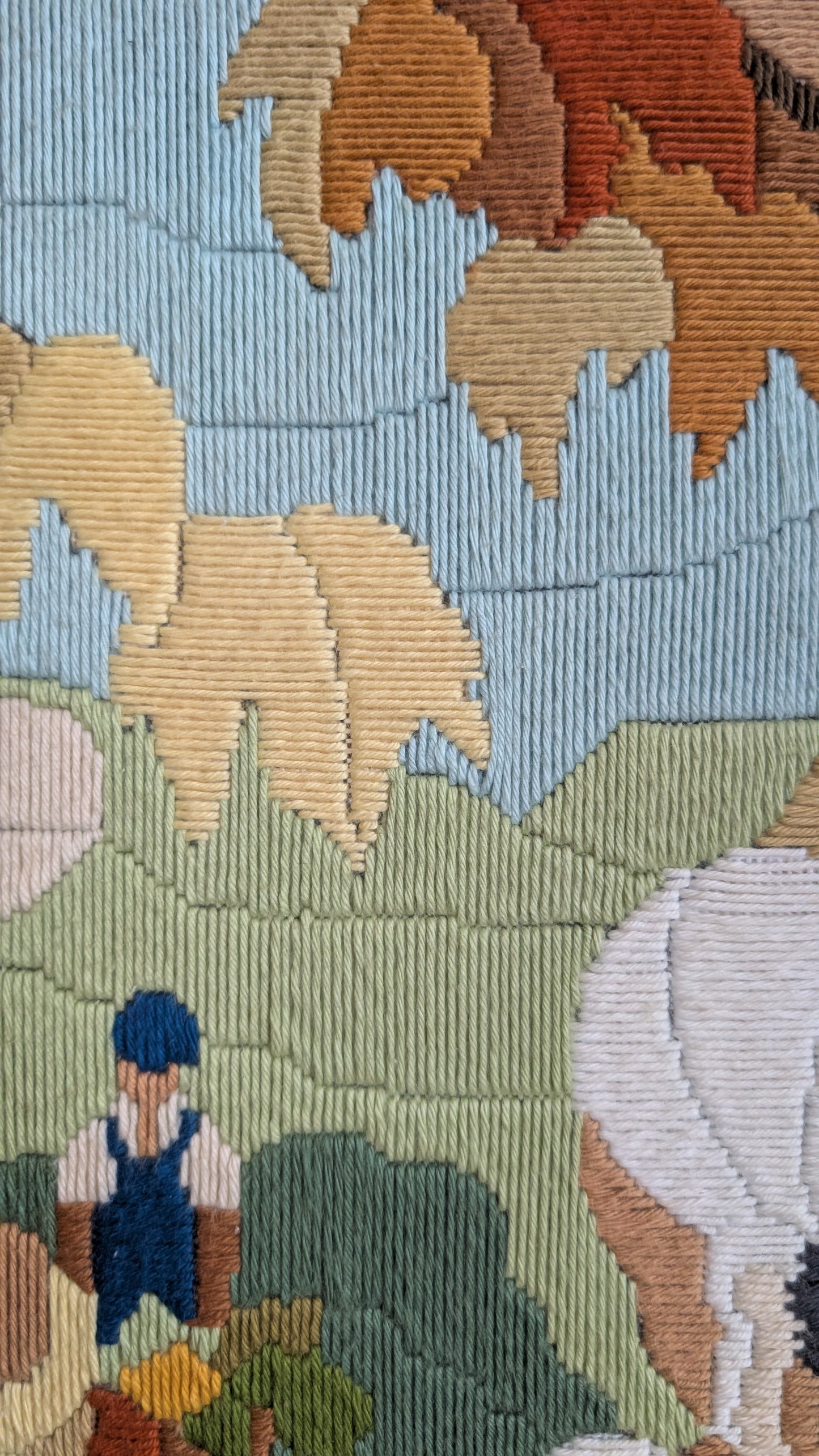 BRODERIE VENDANGES - 49 × 37,5 cm