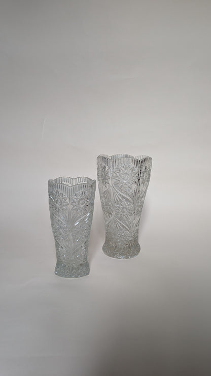 VASE EN VERRE CISELÉ