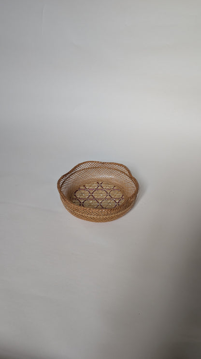 CORBEILLE TRESSÉE EN FIBRE NATURELLE