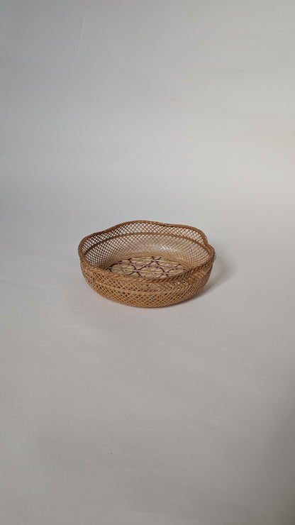 CORBEILLE TRESSÉE EN FIBRE NATURELLE