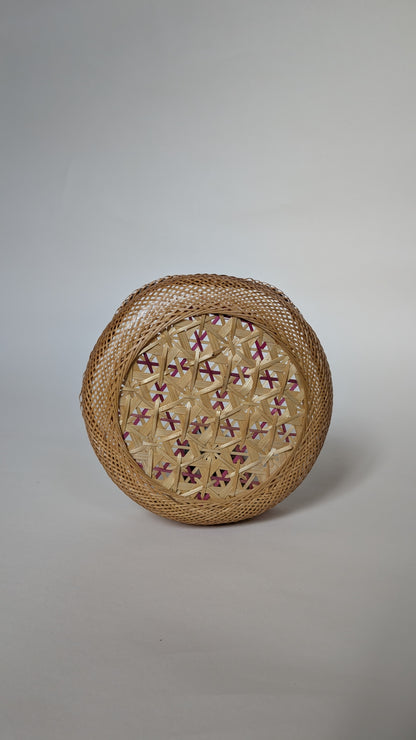 CORBEILLE TRESSÉE EN FIBRE NATURELLE