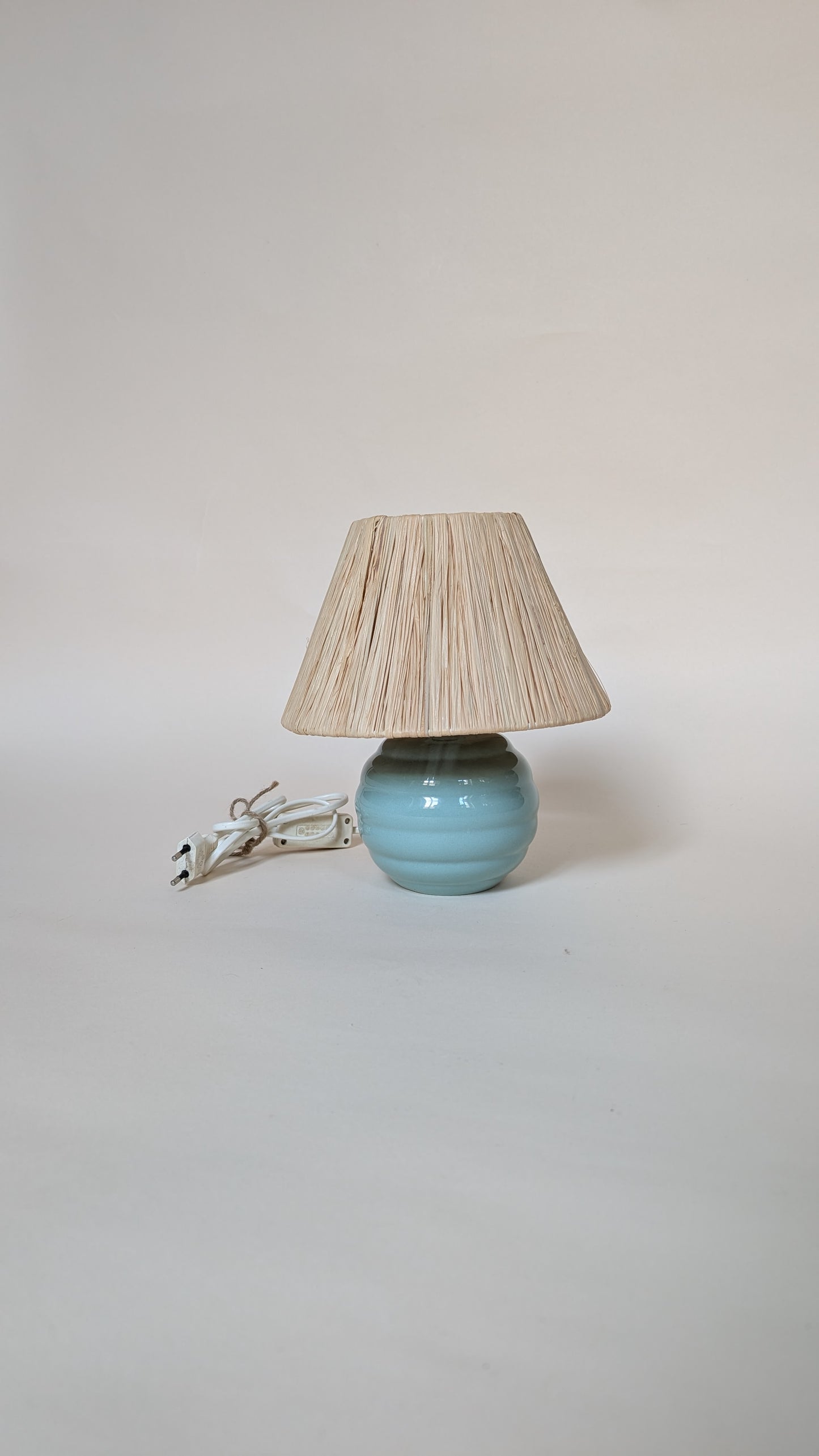 LAMPE EN CÉRAMIQUE BLEU