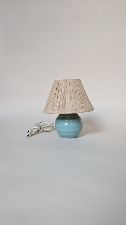 LAMPE EN CÉRAMIQUE BLEU