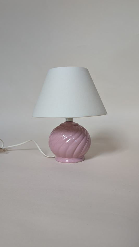 LAMPE EN CÉRAMIQUE ROSE