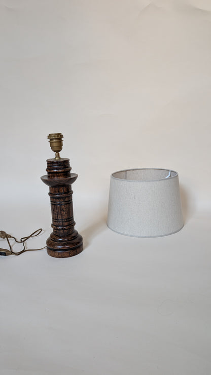 LAMPE EN BOIS - H30cm