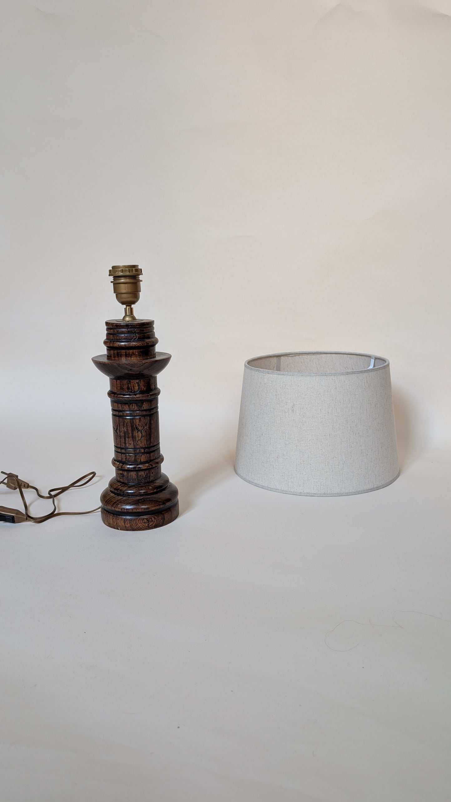 LAMPE EN BOIS - H30cm