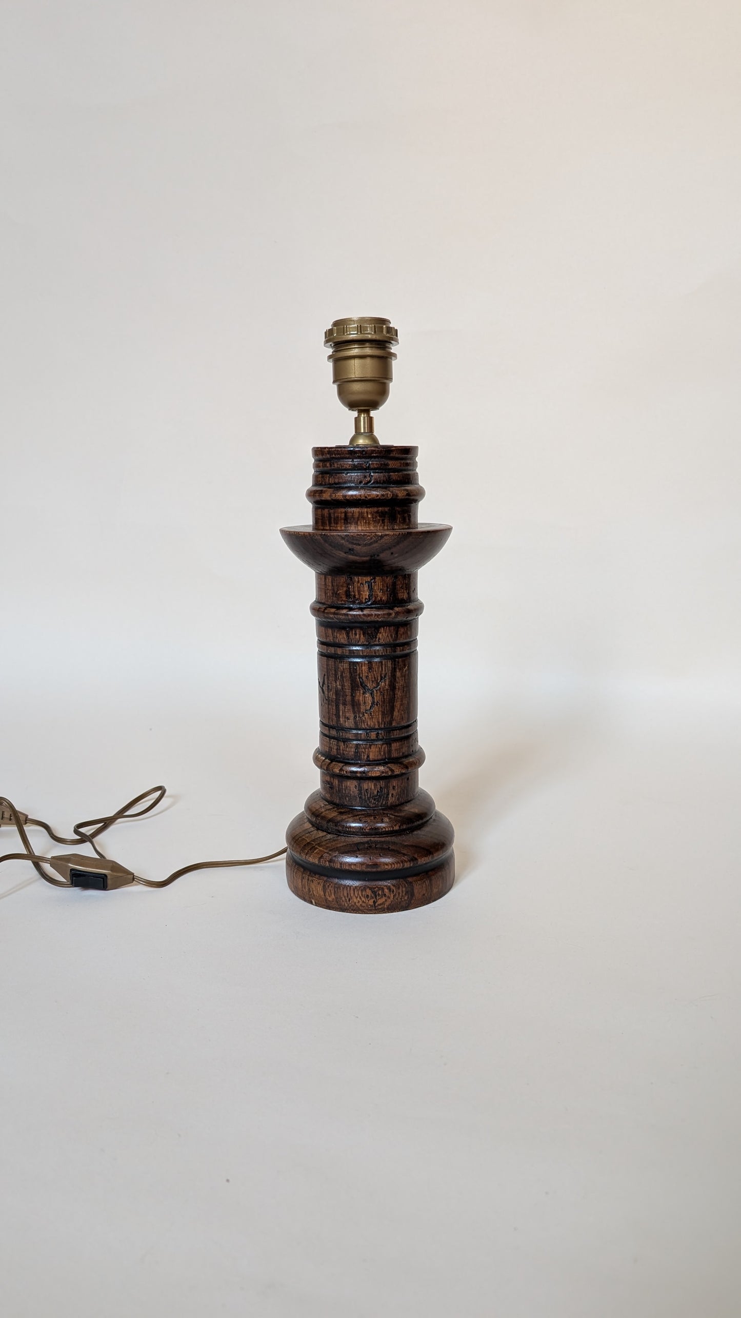 LAMPE EN BOIS - H30cm