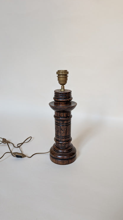 LAMPE EN BOIS - H30cm