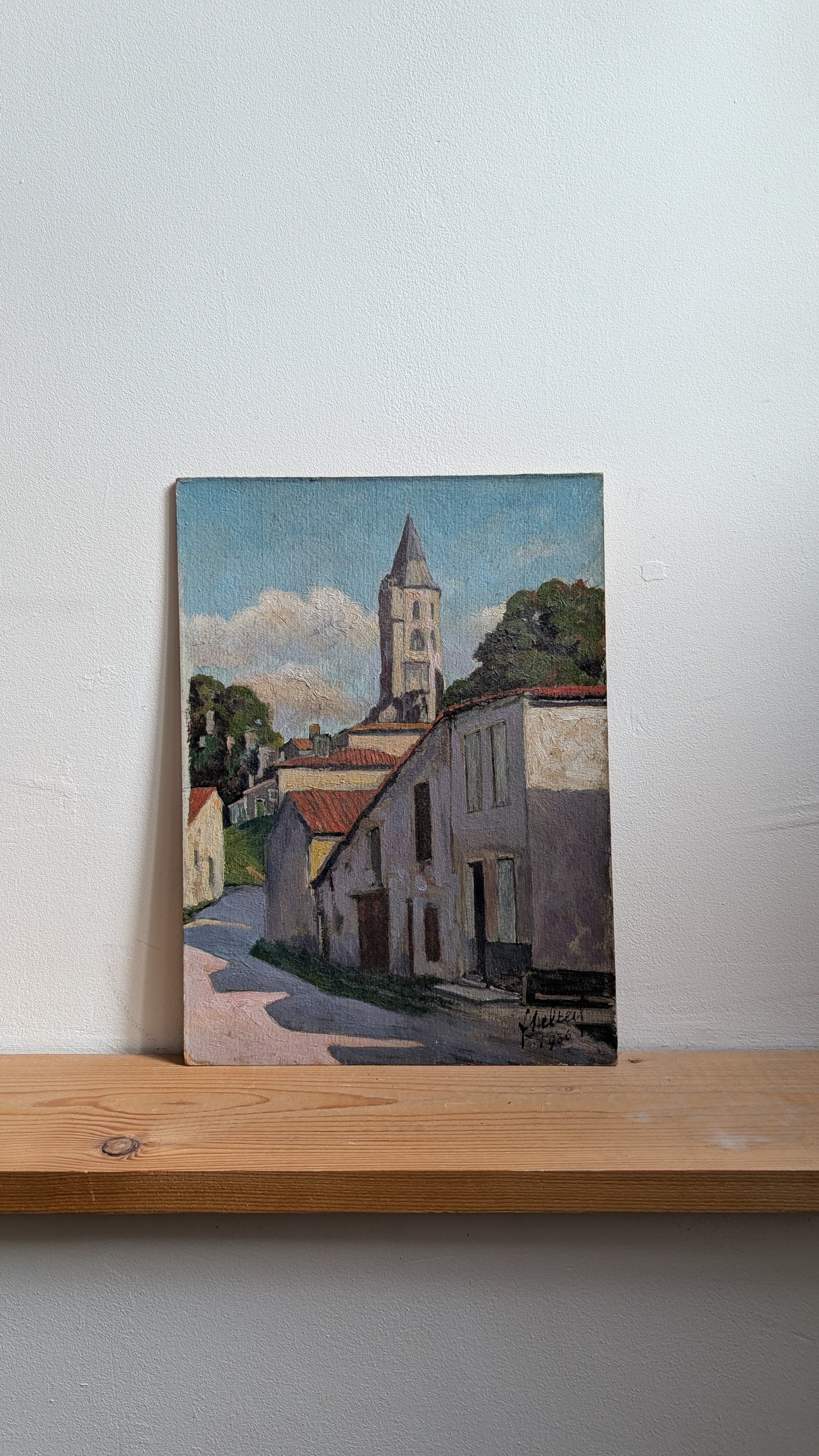 Vue de La Sauve-Majeure – Huile sur panneau (1936)