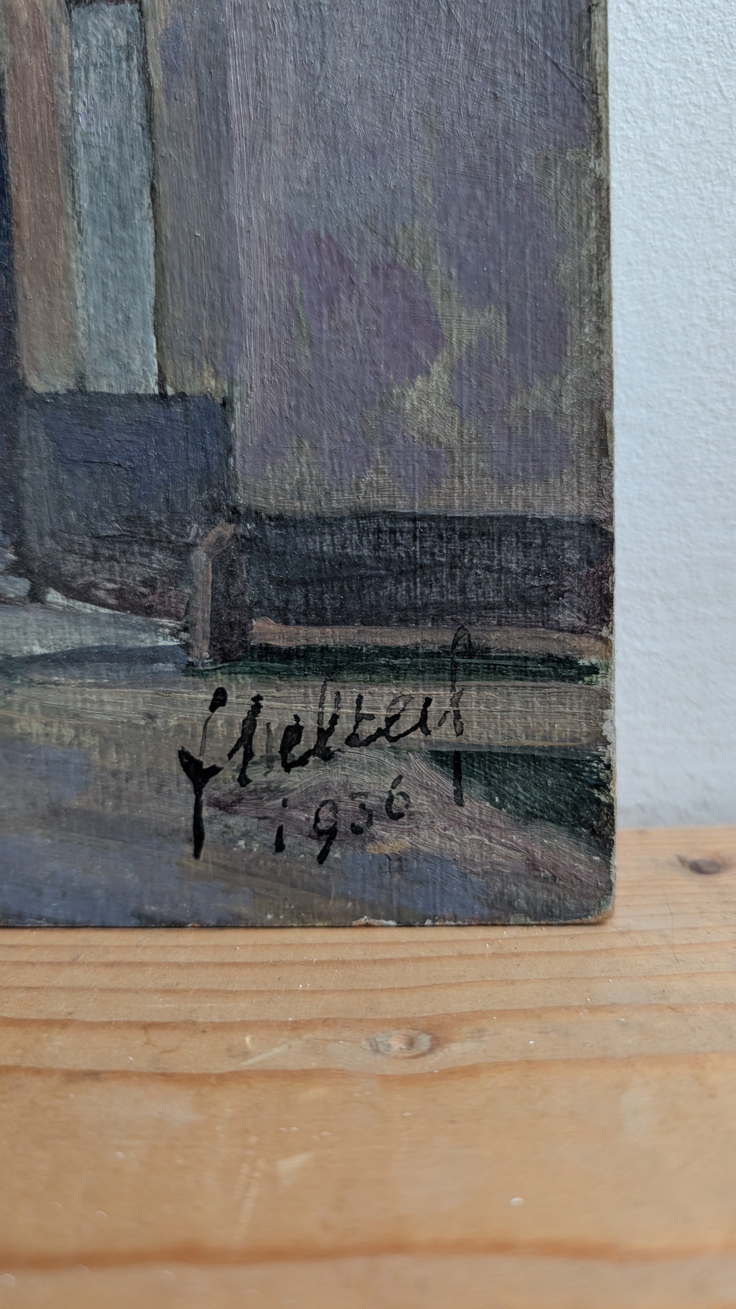 Vue de La Sauve-Majeure – Huile sur panneau (1936)