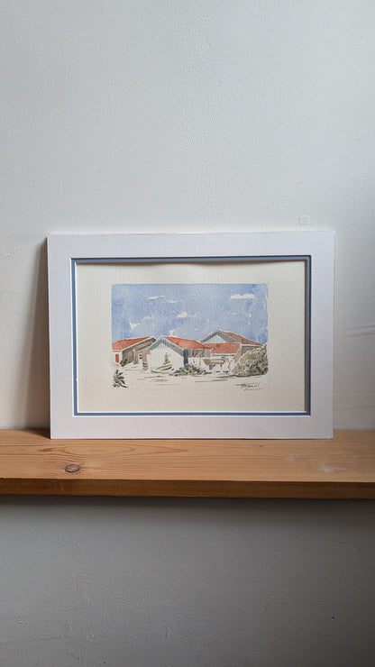 Aquarelle Originale – Esprit du Cap Ferret