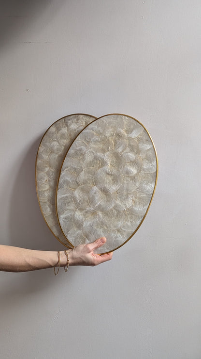 Plateau ovale en nacre