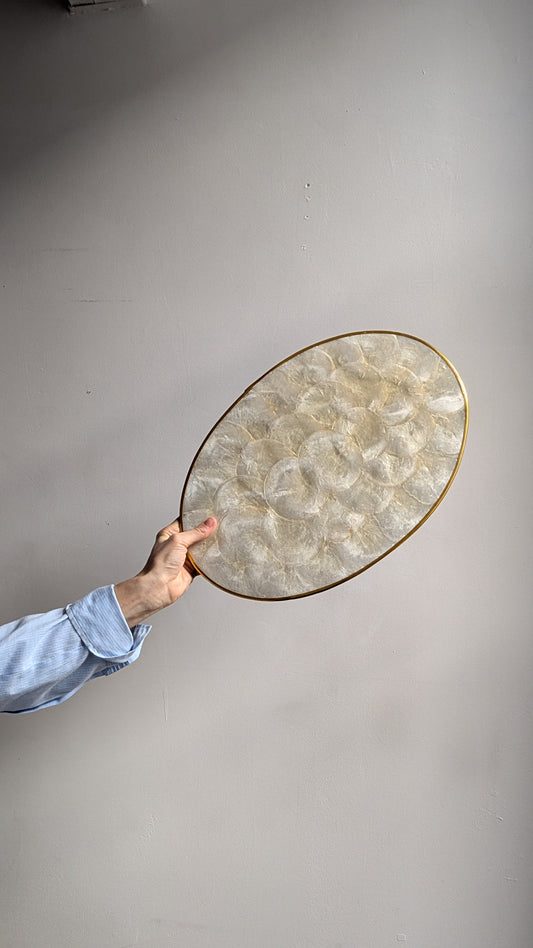 Plateau ovale en nacre