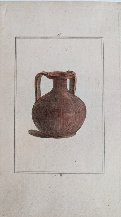 Gravure poterie antique ancienne