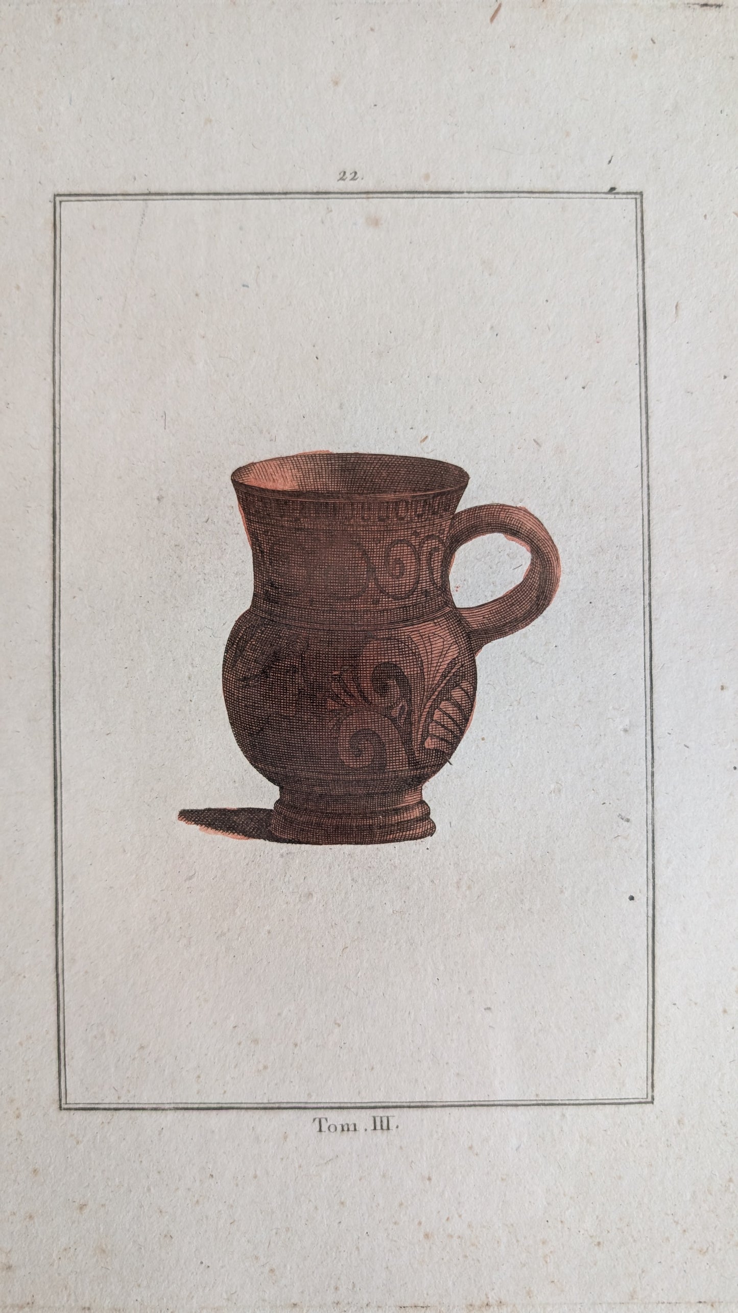 Gravure poterie antique ancienne