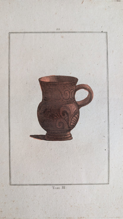 Gravure poterie antique ancienne
