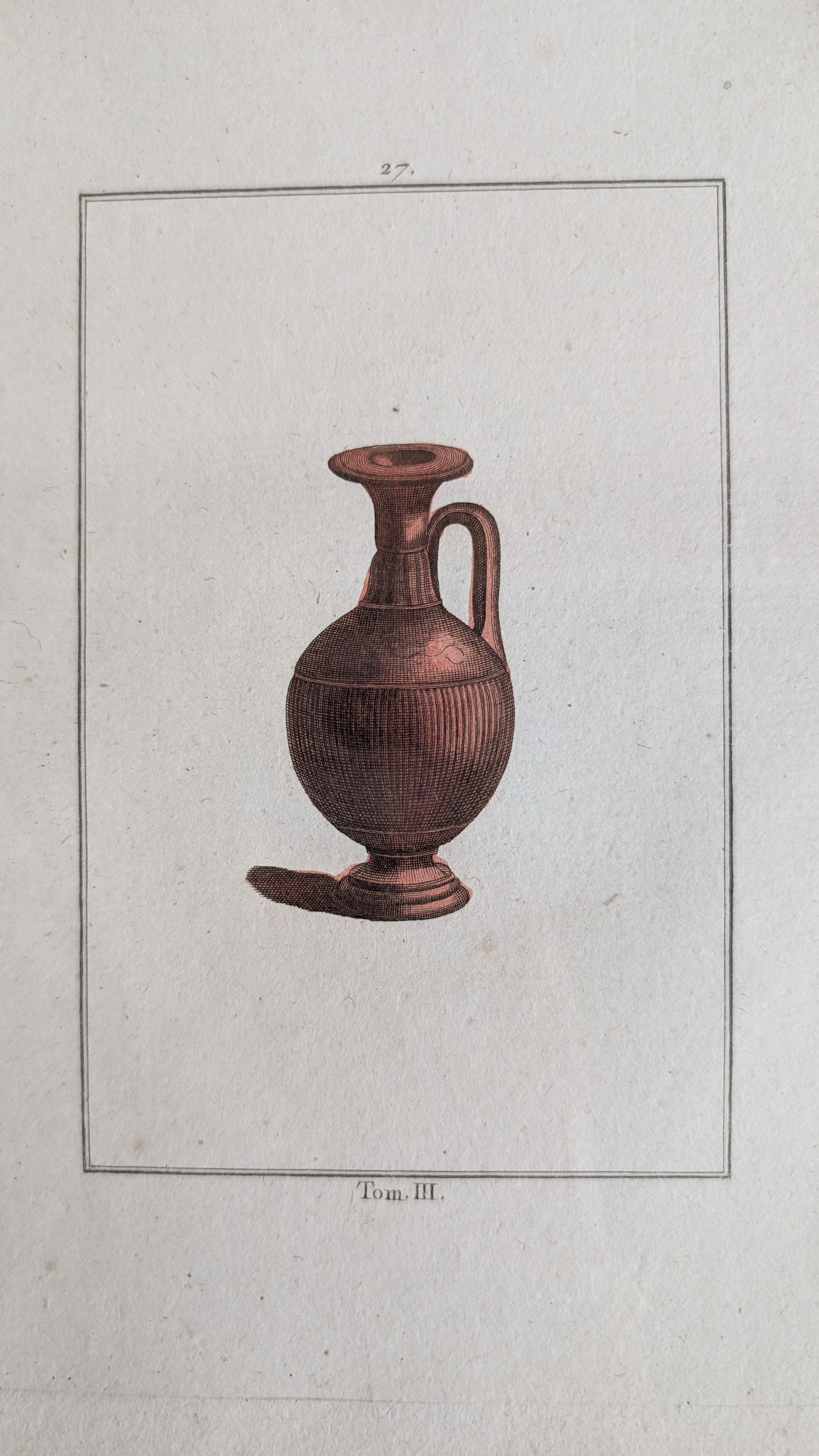 Gravure poterie antique ancienne