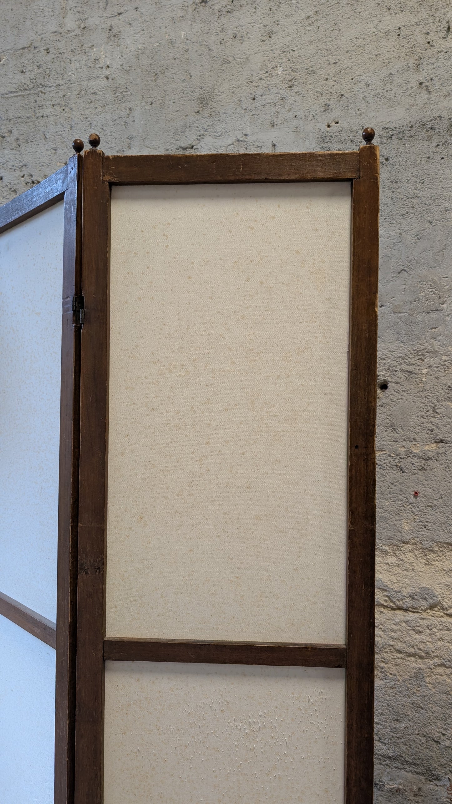 Paravent trois pans en Toile de Jouy