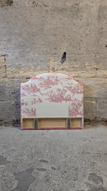 Tête de lit en toile de jouy
