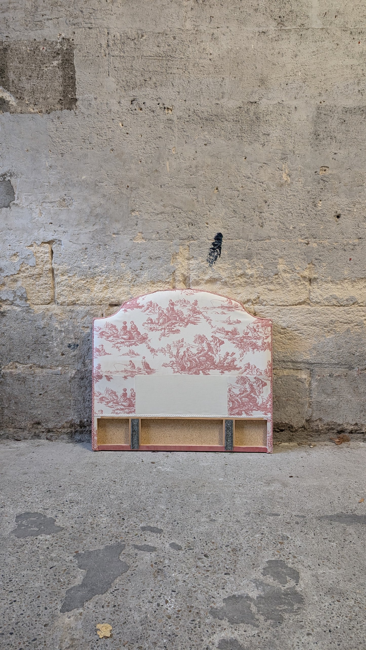 Tête de lit en toile de jouy