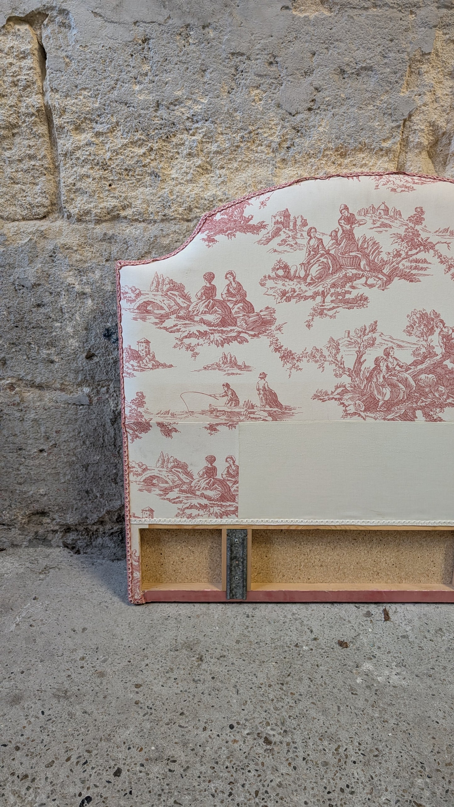 Tête de lit en toile de jouy