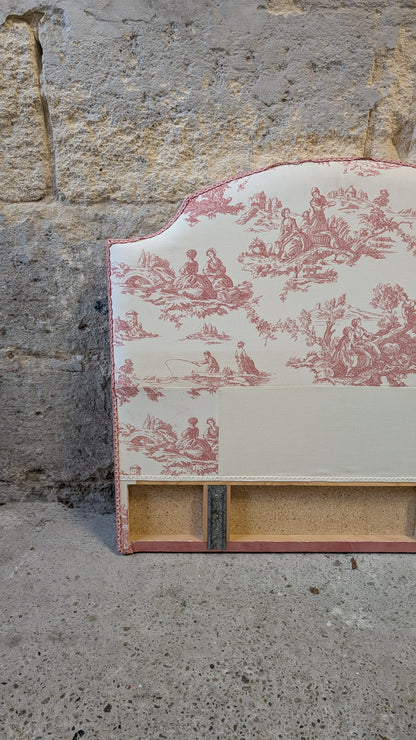 Tête de lit en toile de jouy