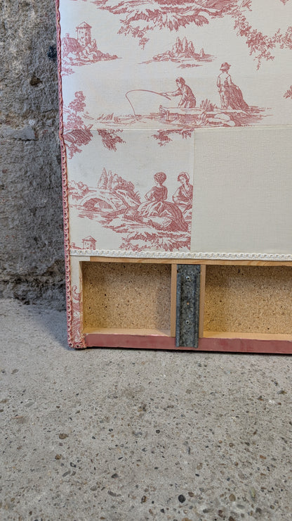 Tête de lit en toile de jouy